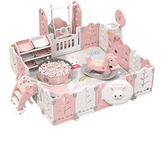 Folding Baby Fence Playground Pink PH016 - Colorland Toys